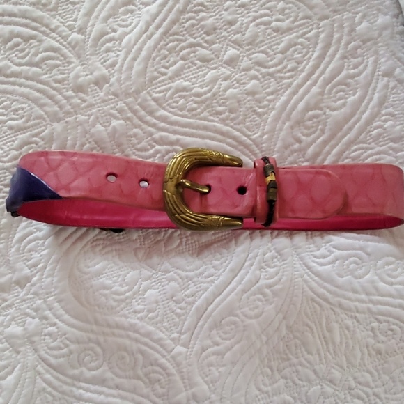 Carlo Fiori Accessories - Vintage Womans leather and snakeskin belt